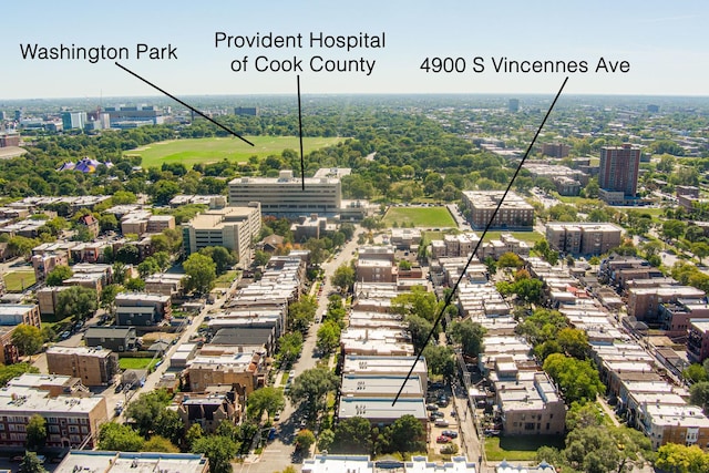 4902 S Vincennes Ave Unit 1, Chicago, IL 60615 - bird's eye view featuring a view of city