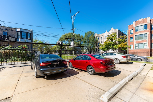 view of vehicle parking