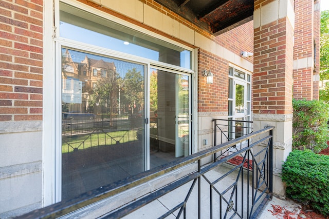 balcony with a porch