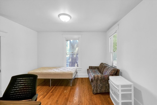 bedroom featuring hardwood / wood-style flooring