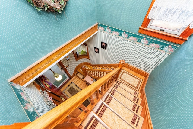 view of staircase