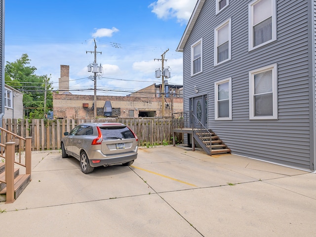 view of vehicle parking