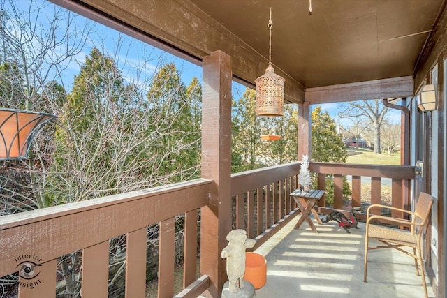 view of balcony