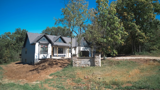 view of craftsman inspired home