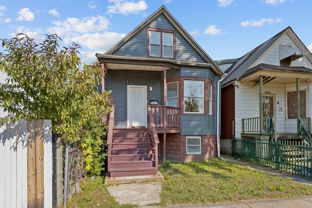 bungalow-style house with covered porch