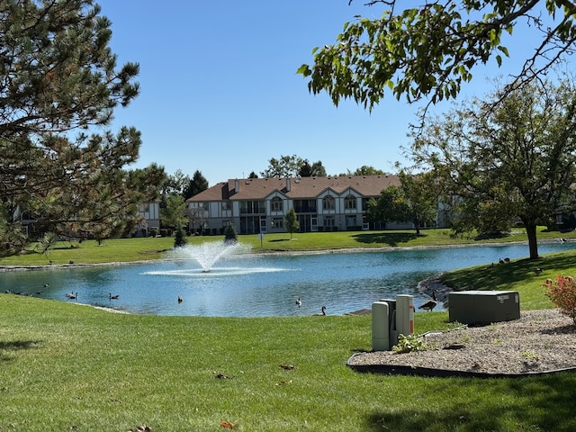 view of water feature