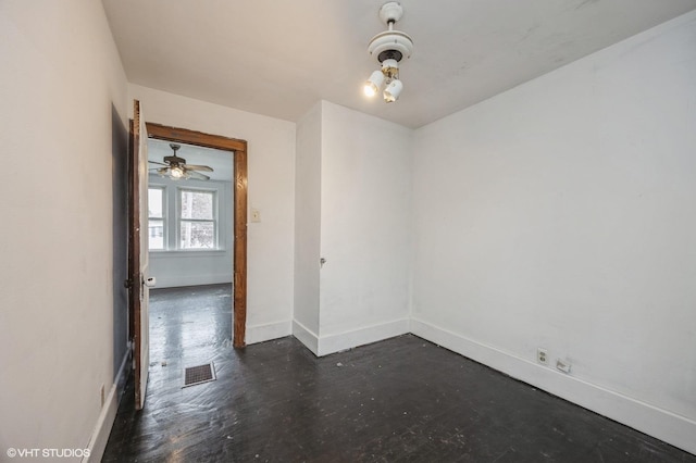 3545 Oak Ave, Brookfield, IL 60513 - unfurnished room with concrete flooring, baseboards, and visible vents