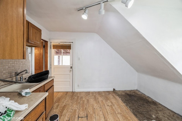 3545 Oak Ave, Brookfield, IL 60513 - additional living space with vaulted ceiling and light wood-type flooring