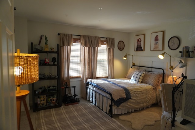 bedroom featuring carpet