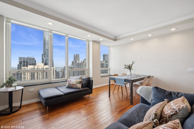 interior space featuring hardwood / wood-style floors