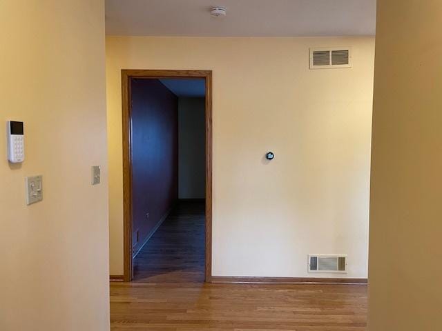 hall featuring hardwood / wood-style floors