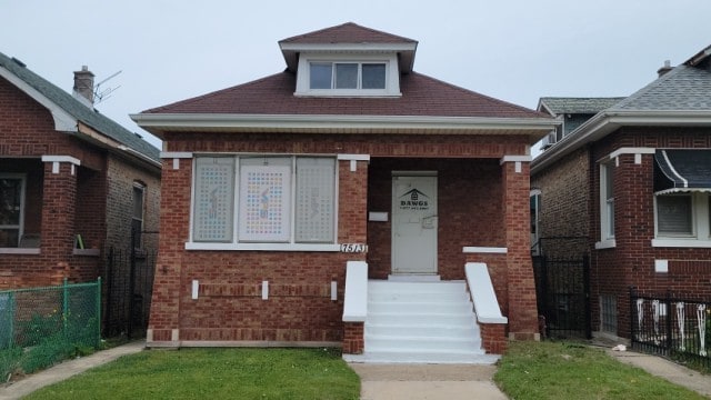 view of bungalow-style home