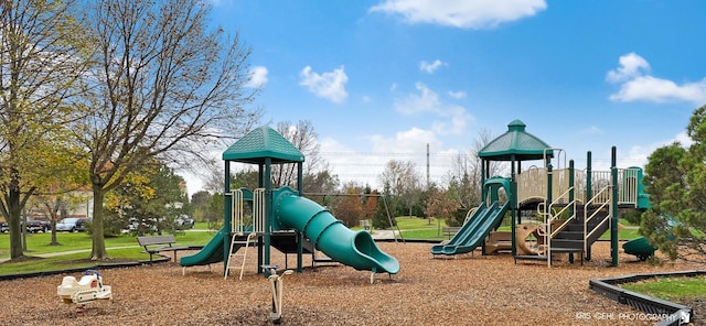 view of jungle gym