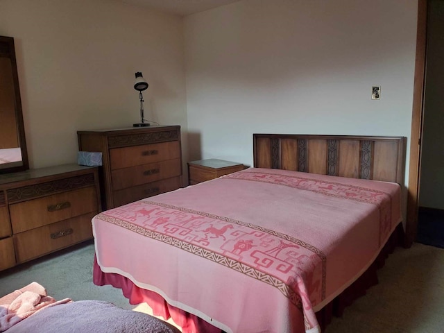 bedroom with carpet floors