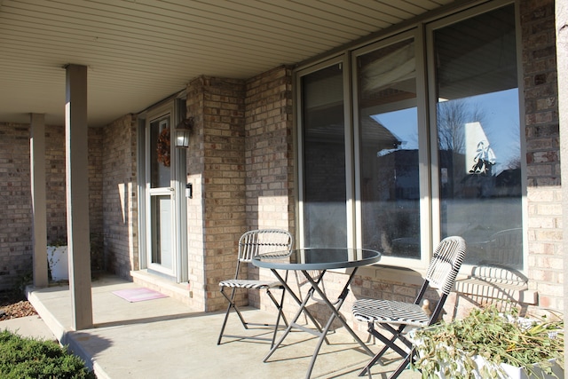 view of patio with covered porch