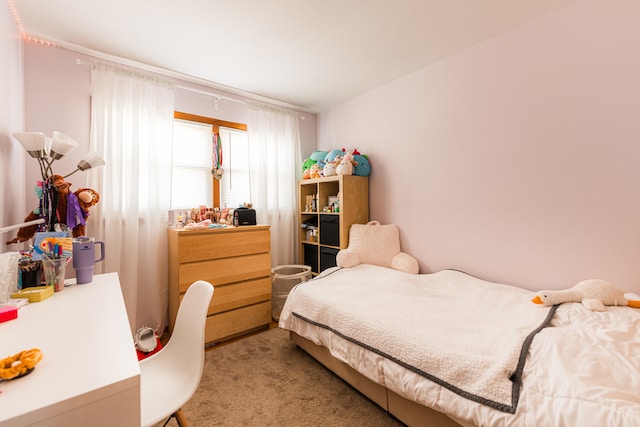 bedroom featuring carpet flooring