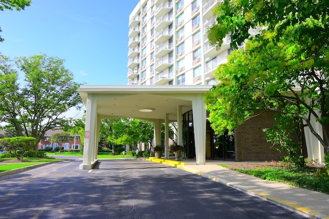 view of vehicle parking