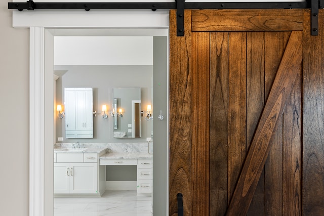 bathroom featuring vanity