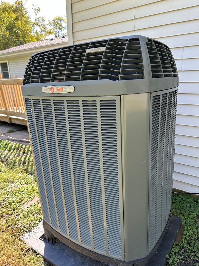 exterior details featuring central AC unit