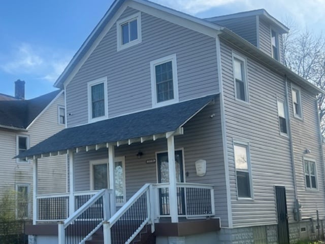 view of front of house with a porch