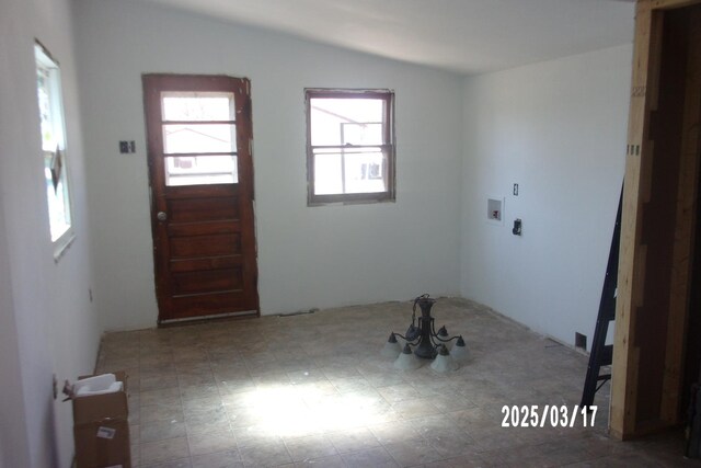 spare room featuring dark hardwood / wood-style floors