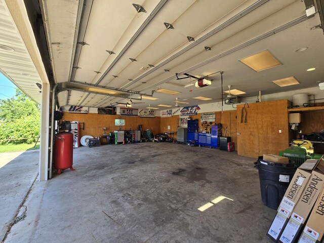 6809 S Joanne Ave, Rochelle, IL 61068 - garage featuring a garage door opener