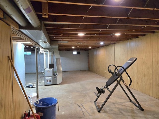 6809 S Joanne Ave, Rochelle, IL 61068 - unfinished basement featuring heating unit