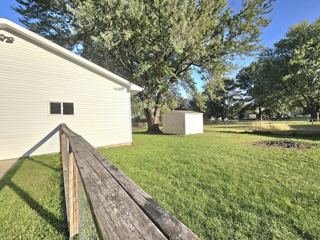 6809 S Joanne Ave, Rochelle, IL 61068 - view of yard featuring a shed