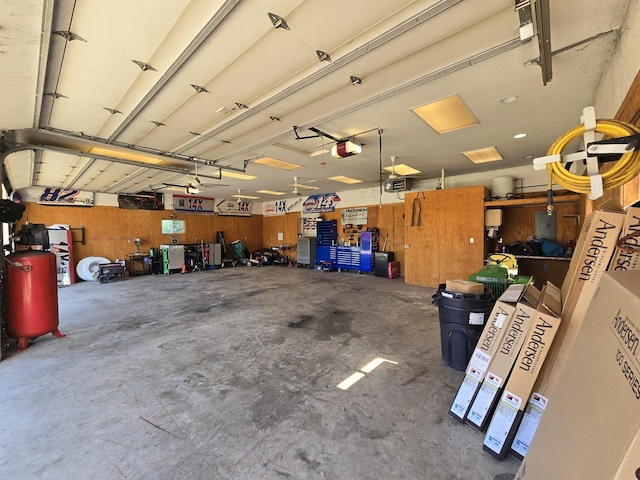 6809 S Joanne Ave, Rochelle, IL 61068 - garage featuring a garage door opener