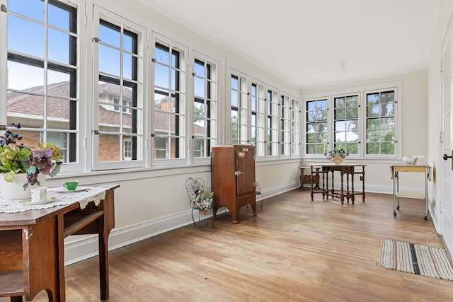 view of sunroom / solarium