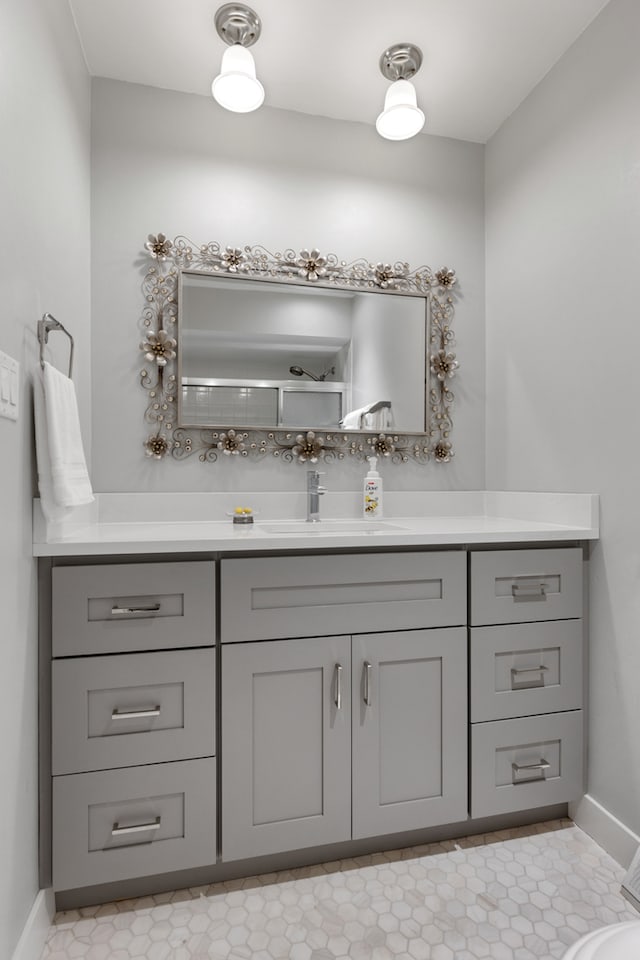 bathroom with vanity