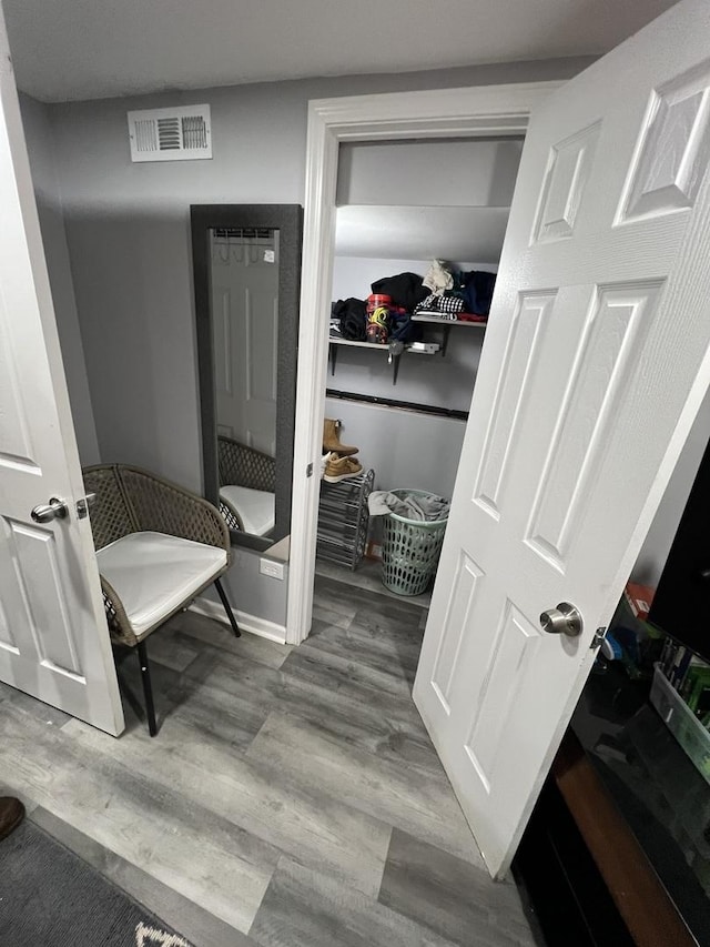 interior space featuring light hardwood / wood-style floors