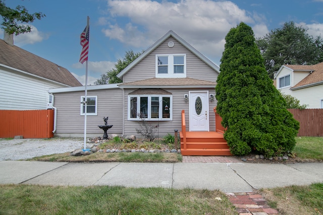 view of bungalow