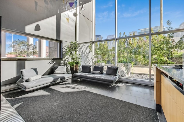 unfurnished sunroom with a wealth of natural light