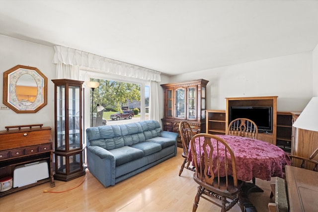 dining room featuring light hardwood / wood-style floors