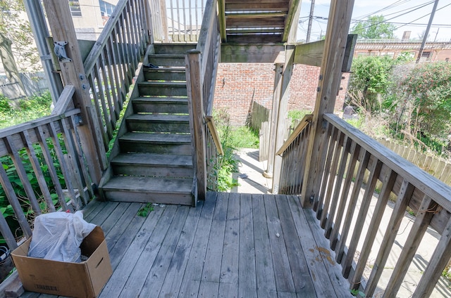 view of wooden terrace