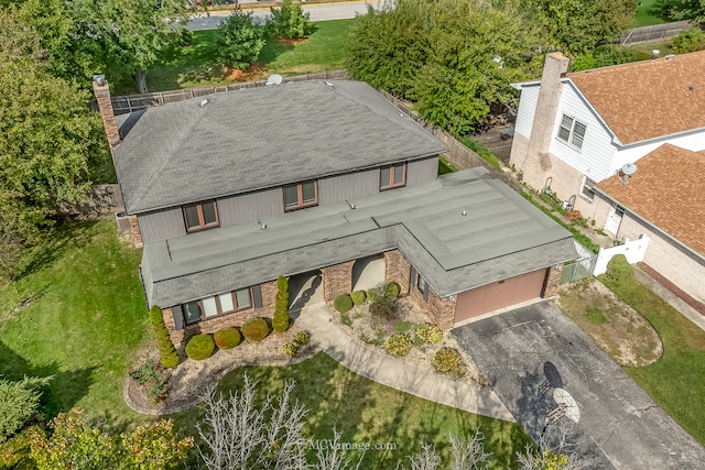 birds eye view of property