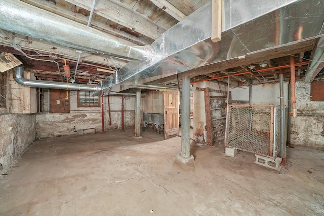 view of basement