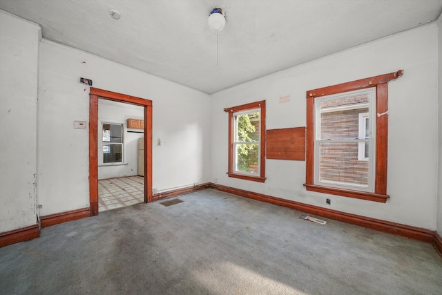 view of carpeted empty room