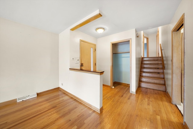 interior space with wood-type flooring