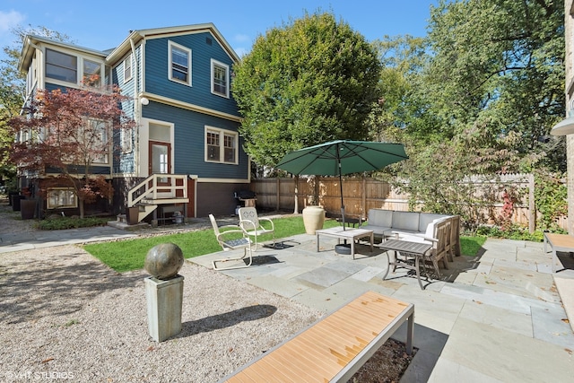 view of patio / terrace featuring outdoor lounge area