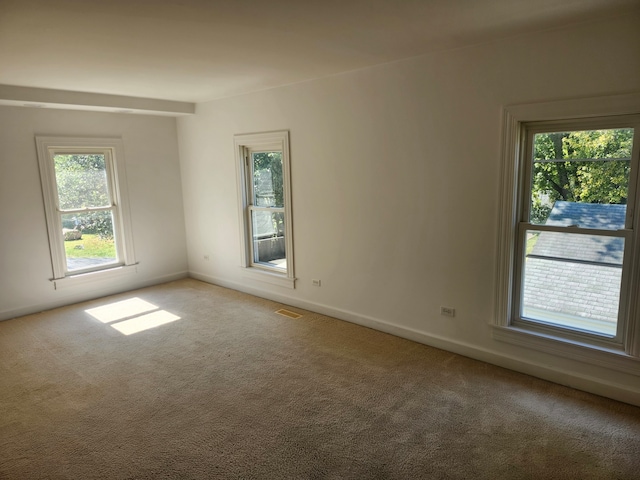 view of carpeted empty room