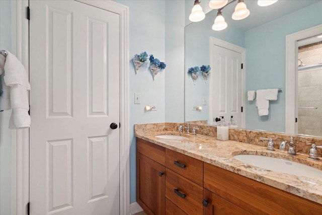 bathroom featuring vanity