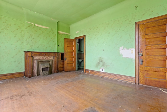 view of unfurnished living room