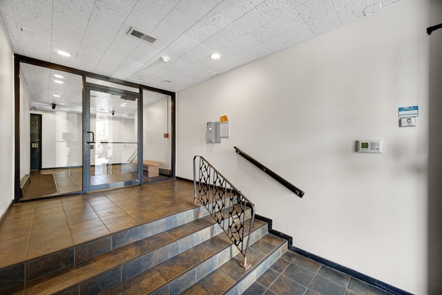 interior space featuring tile patterned floors