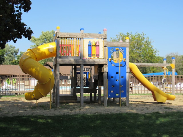 view of jungle gym