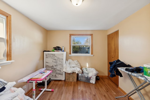 misc room featuring light hardwood / wood-style floors