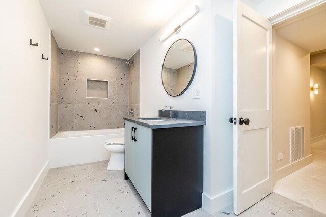2715 Reese Ave, Evanston, IL 60201 - bathroom with toilet, bathing tub / shower combination, and vanity