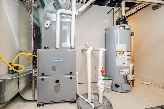 2715 Reese Ave, Evanston, IL 60201 - utility room featuring water heater and heating unit