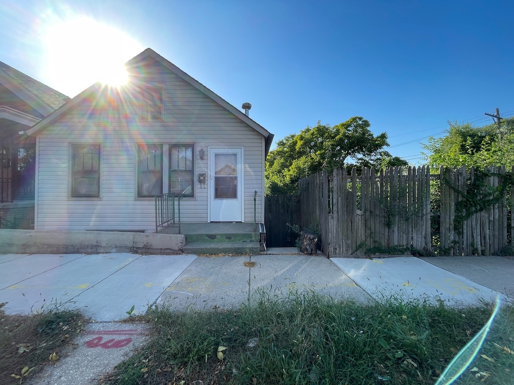 view of bungalow-style home